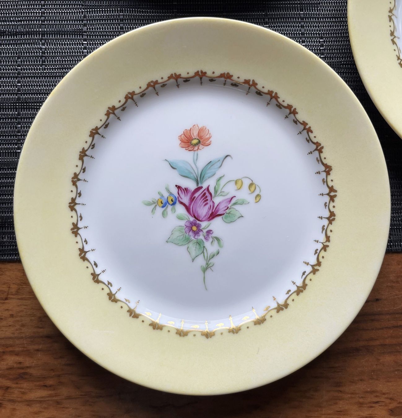 Rosenthal Piatti: Rosenthal Germany Porzellan, 5 Dessertteller Dekor Blumen – Nuovo (secondo la descrizione) da Arlesheim venduto da Pyramide88 3