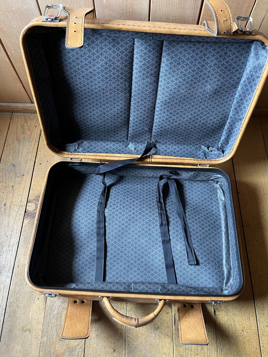 Valigie: Retro Reisekoffer aus Leder – Usato da Escholzmatt venduto da Stern777 6