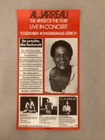 Konzertplakat Al Jarreau Kongresshaus Zürich (hat Falze)