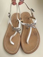 Originale wunderschöne Capri Sandalen weiss