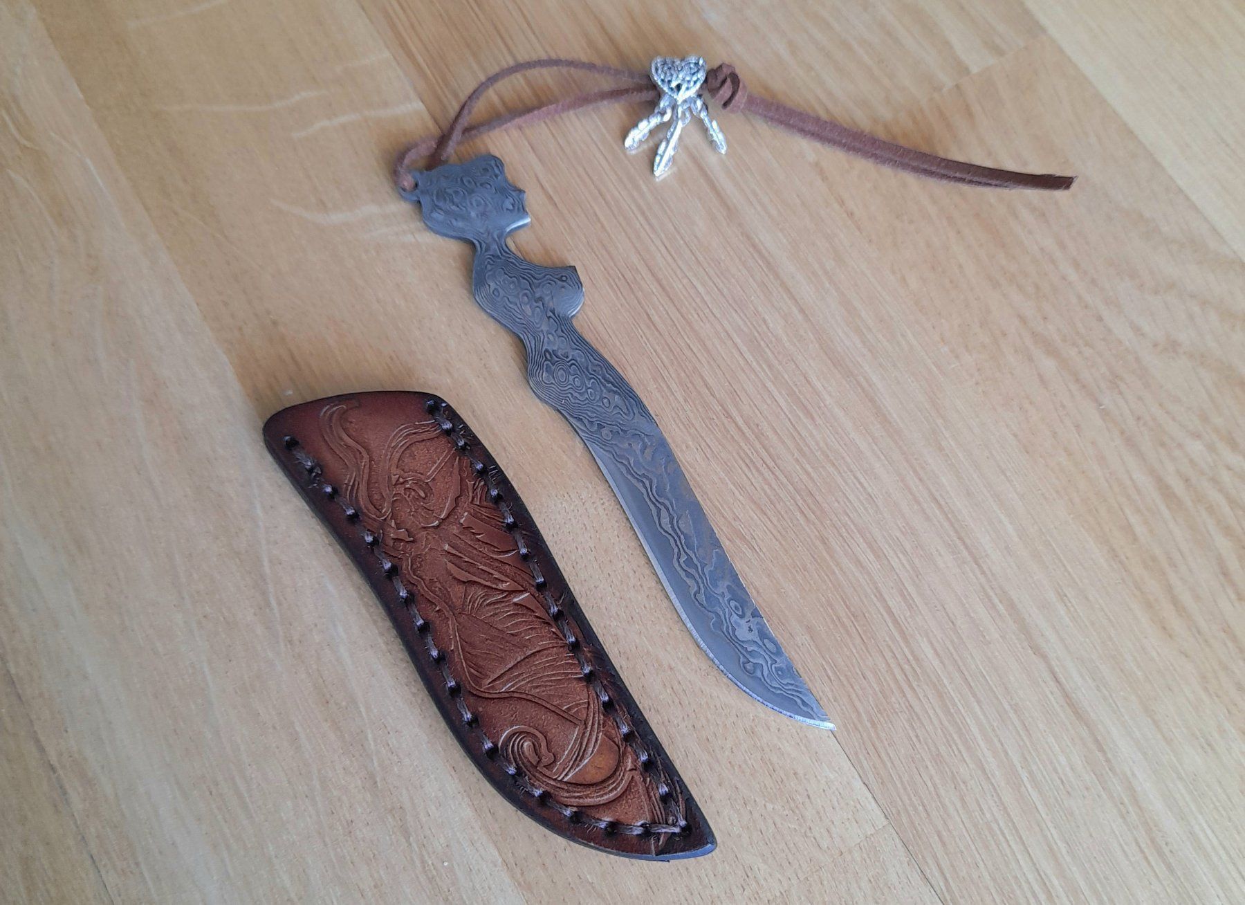 Accessori: Messer Damast, Frauenkörper Klinge – Nuovo e nell'imballaggio originale da Dorf venduto da Messer-Schweiz