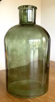 grosse alte 5 Liter Glasflasche Glas  grün Vase Behälter