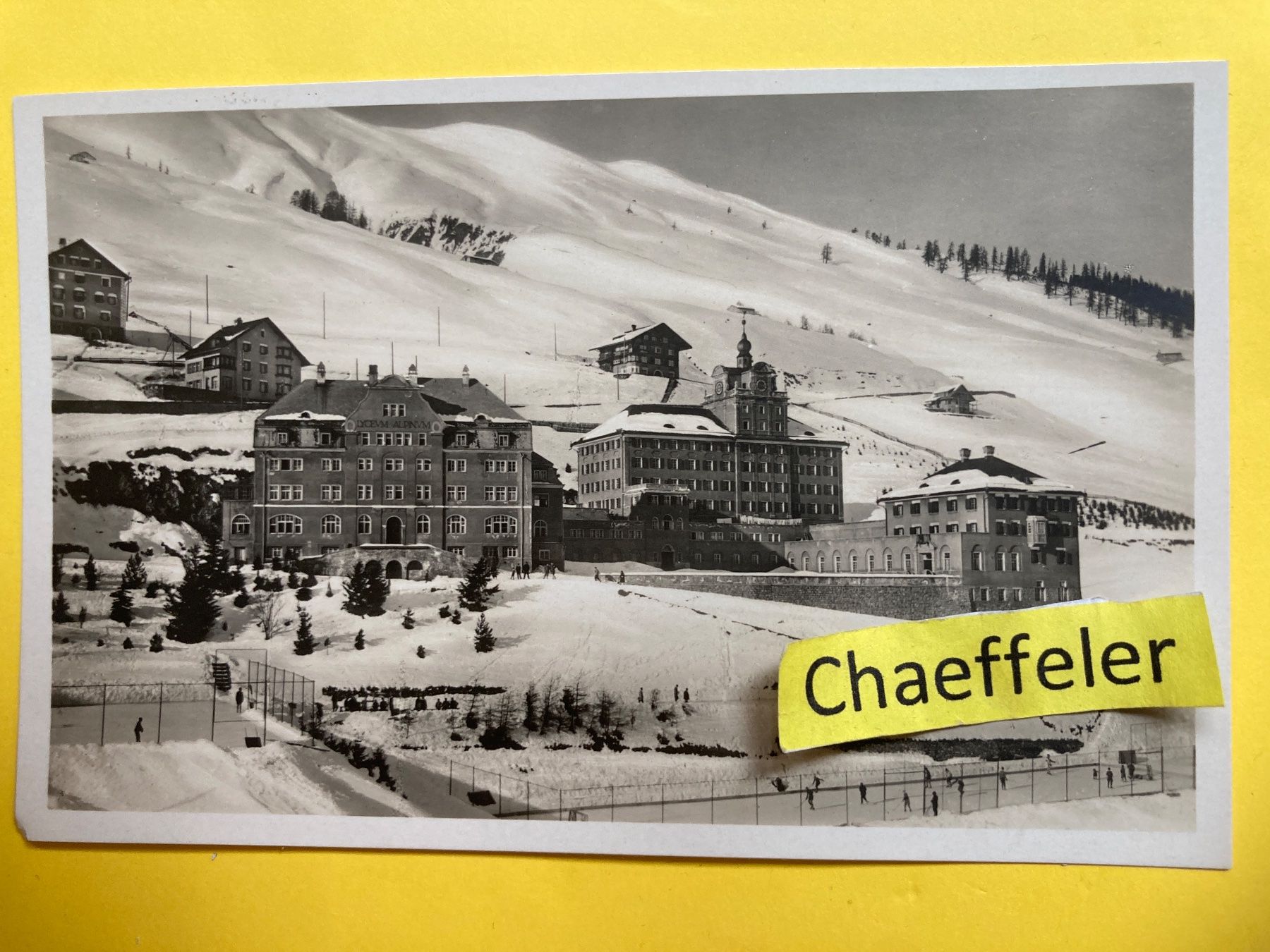 Cartoline postali: Lyceum Alpinum Zuoz – Usato da Zürich venduto da Chaeffeler