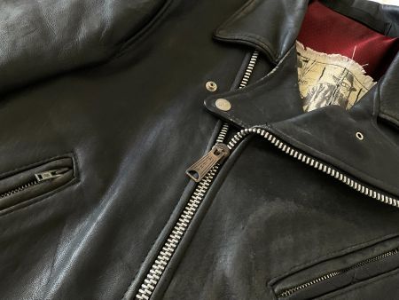 Blouson Cuir Biker SIP Paris "Stock" Années 80 - Archive