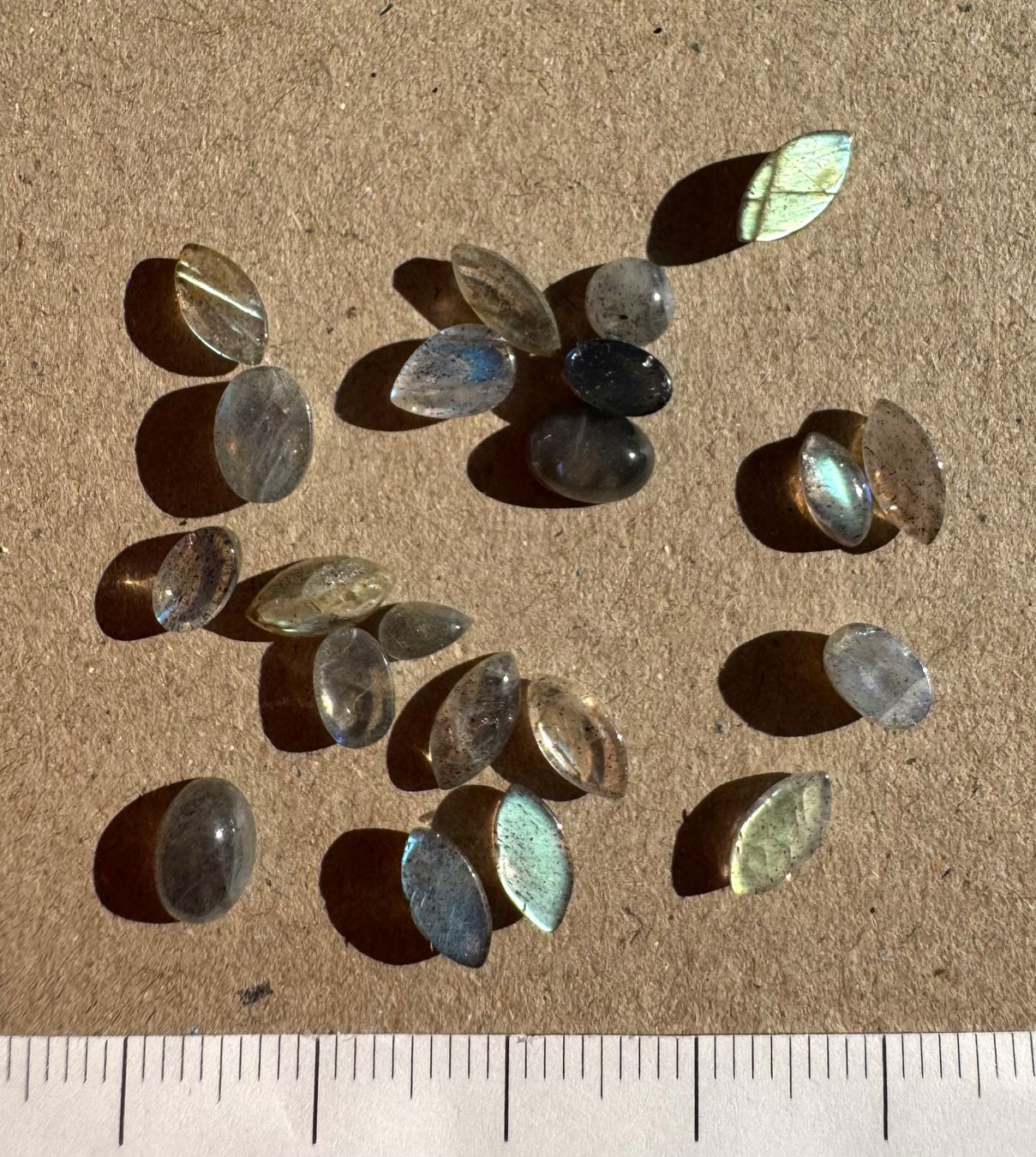 Pietre preziose: Labradorit Cabochons  ECHT!!!   top Farben/Glanz – Nuovo e nell'imballaggio originale da Leuggern venduto da gemshow 8