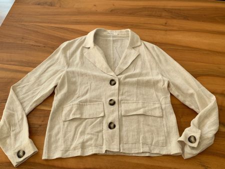 MAJOLICA tolle edle Jacke Viskose/Leinen Grössse S