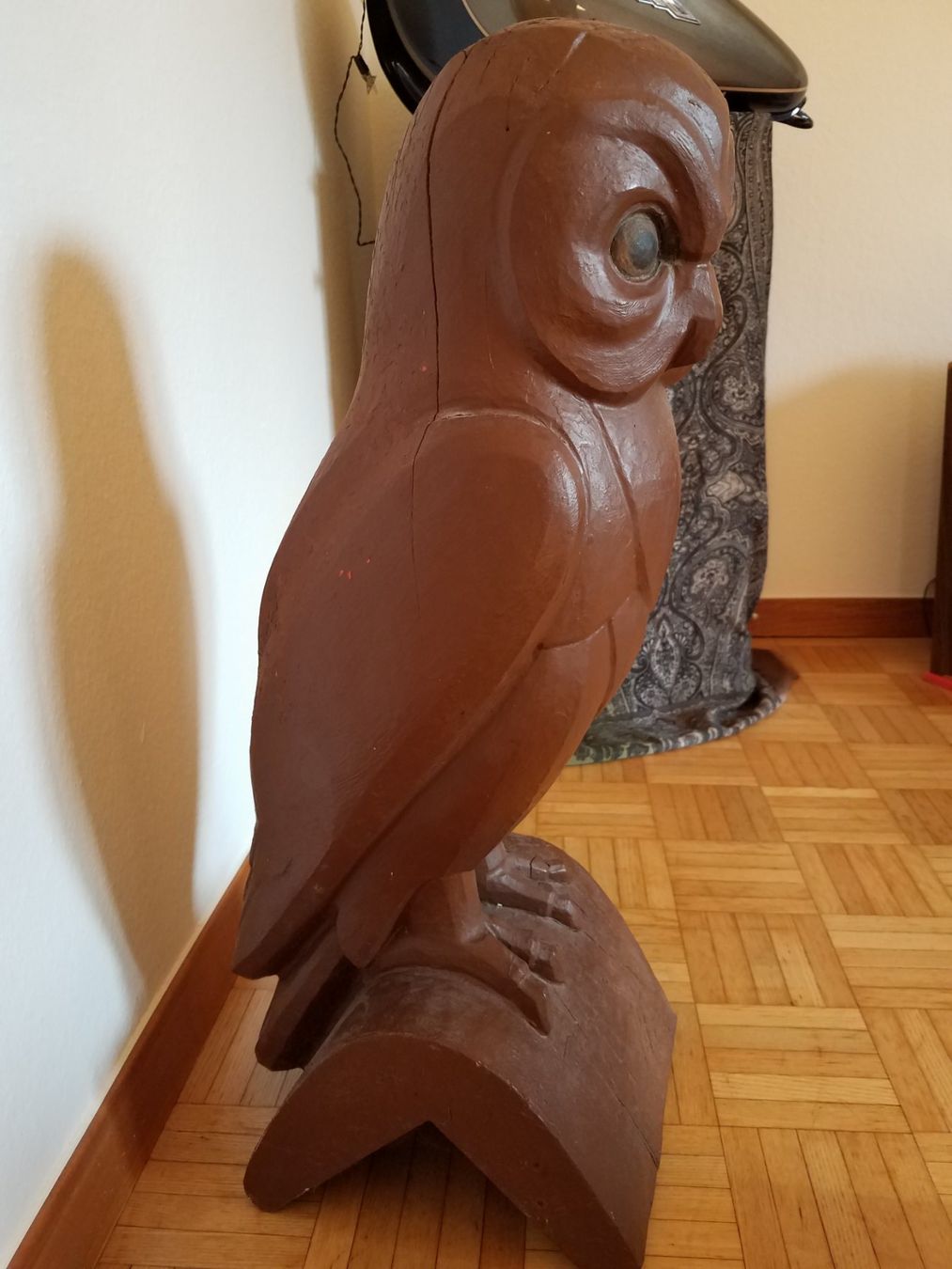 Sculture & Statue: Holz Skulptur Eule Chutz Dachfigur – Usato da Lostorf venduto da MidnightRider59 1