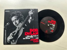 BOB DYLAN JOHNNY CASH tolle rare Single  Kult Top Tell me