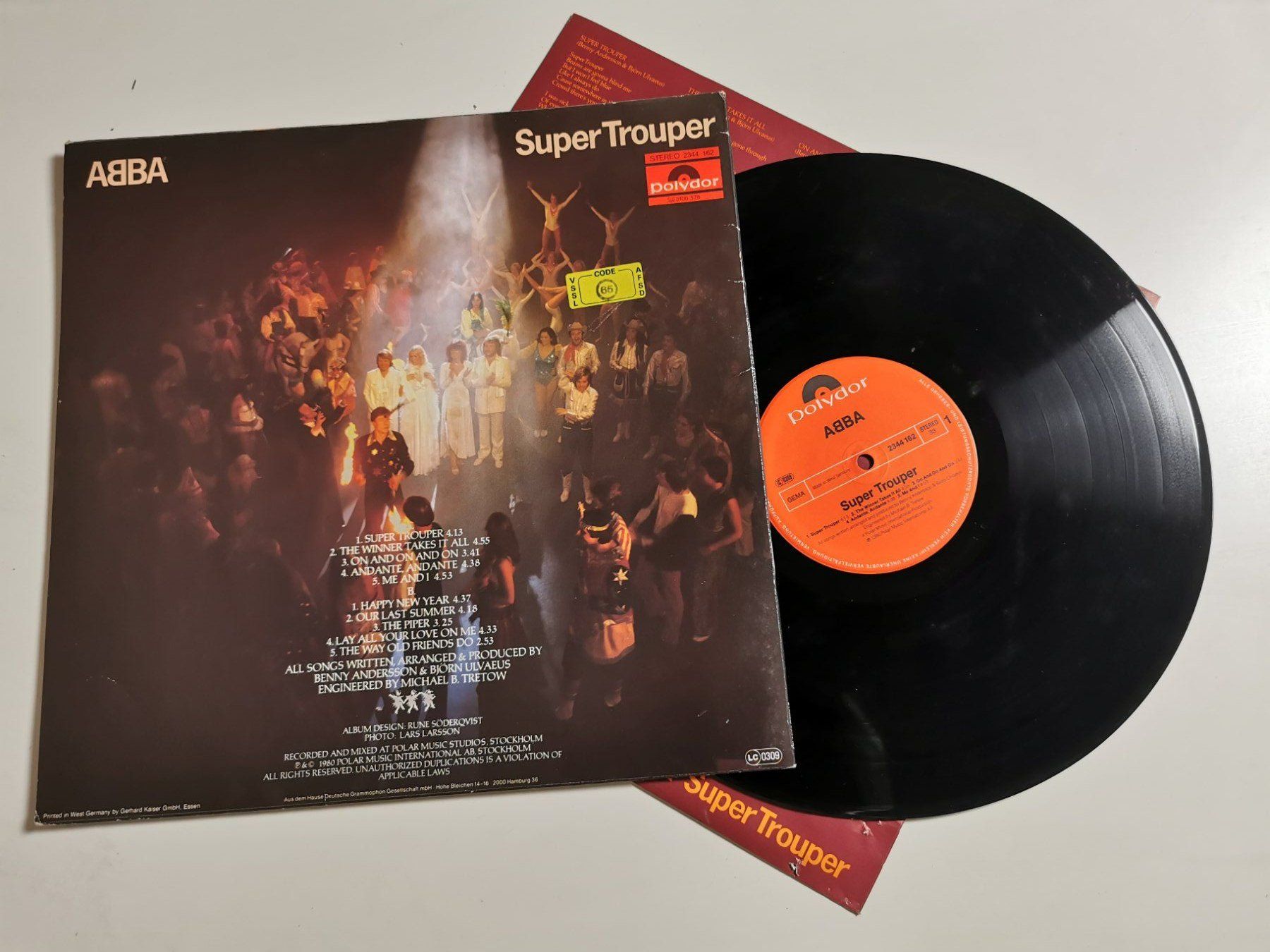Schallplatten: ABBA - SUPER TROUPER – Gebraucht aus Grafenried von House-of-Oldies 1