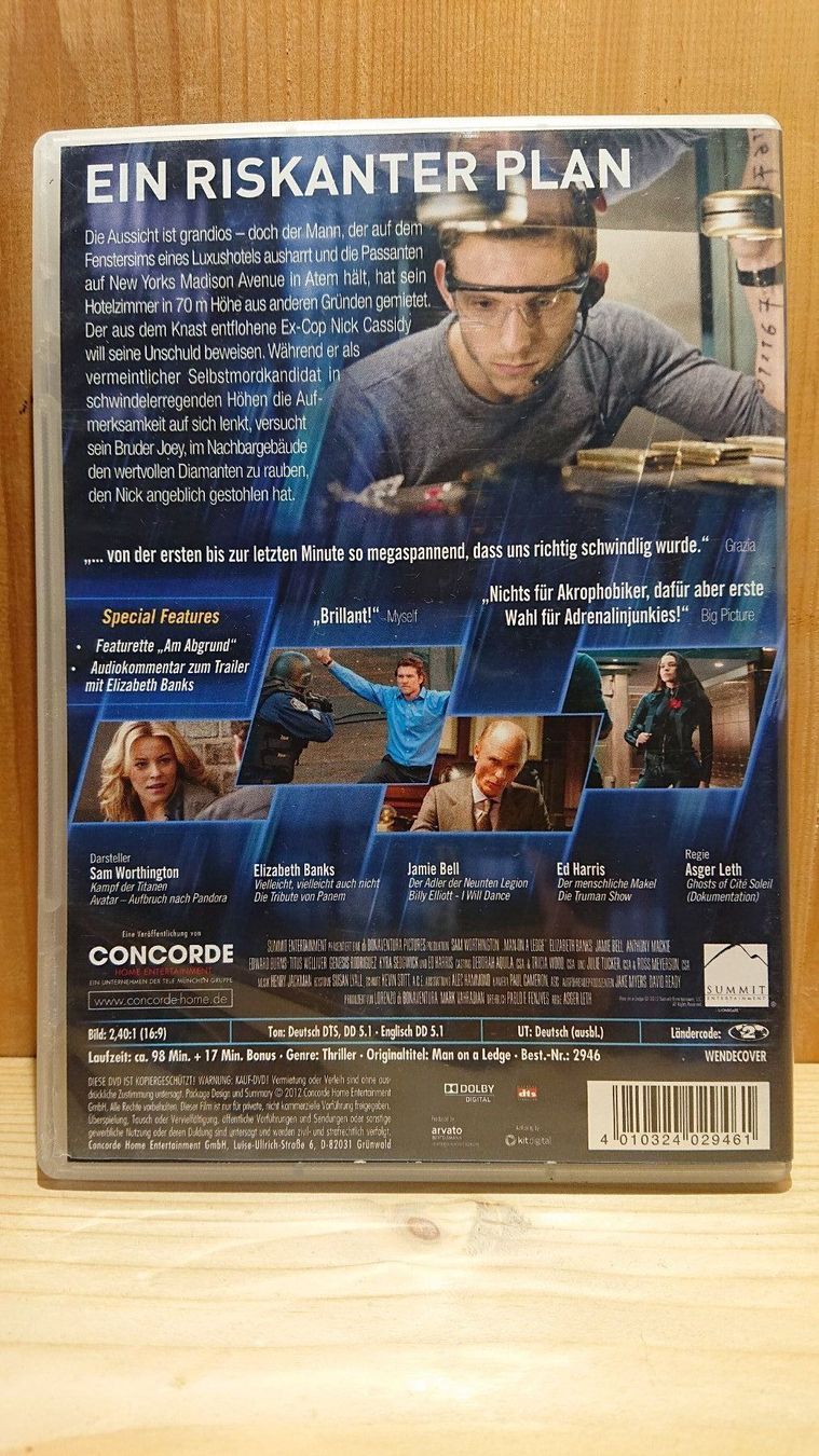 Tutti i DVDs: EIN RISKANTER PLAN DVD – Usato da Wilderswil venduto da Exebub 1