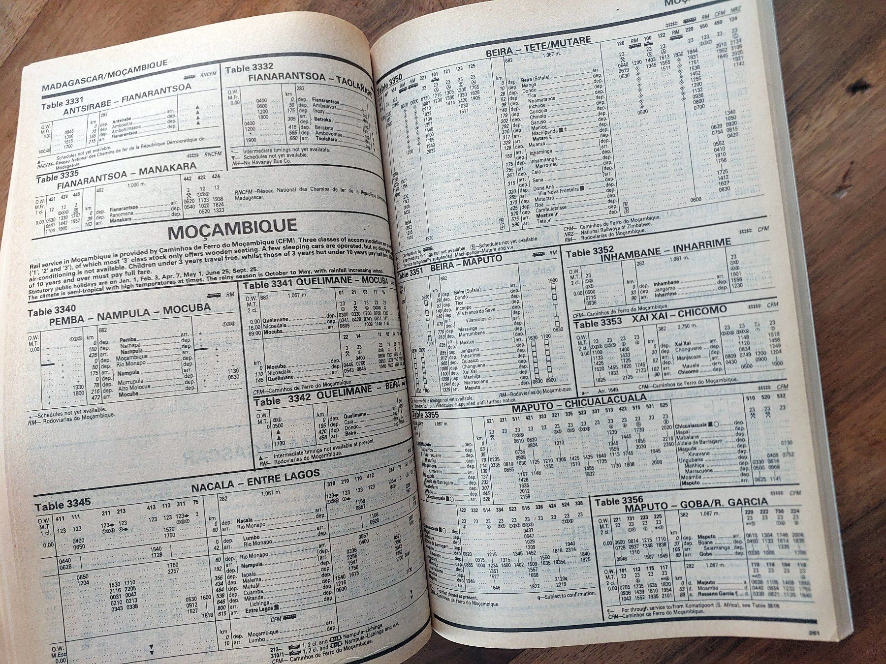 Libri: Thomas Cook Overseas Timetable 1983 – Usato da Schönenwerd venduto da Steidi 3