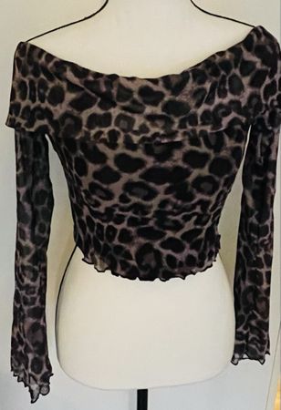 Leopardenmuster Top, Grösse S, Neu!