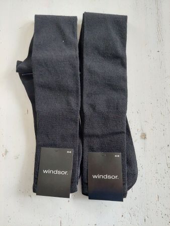Windsor Socken lang 2er-Set Schwarz 45-46