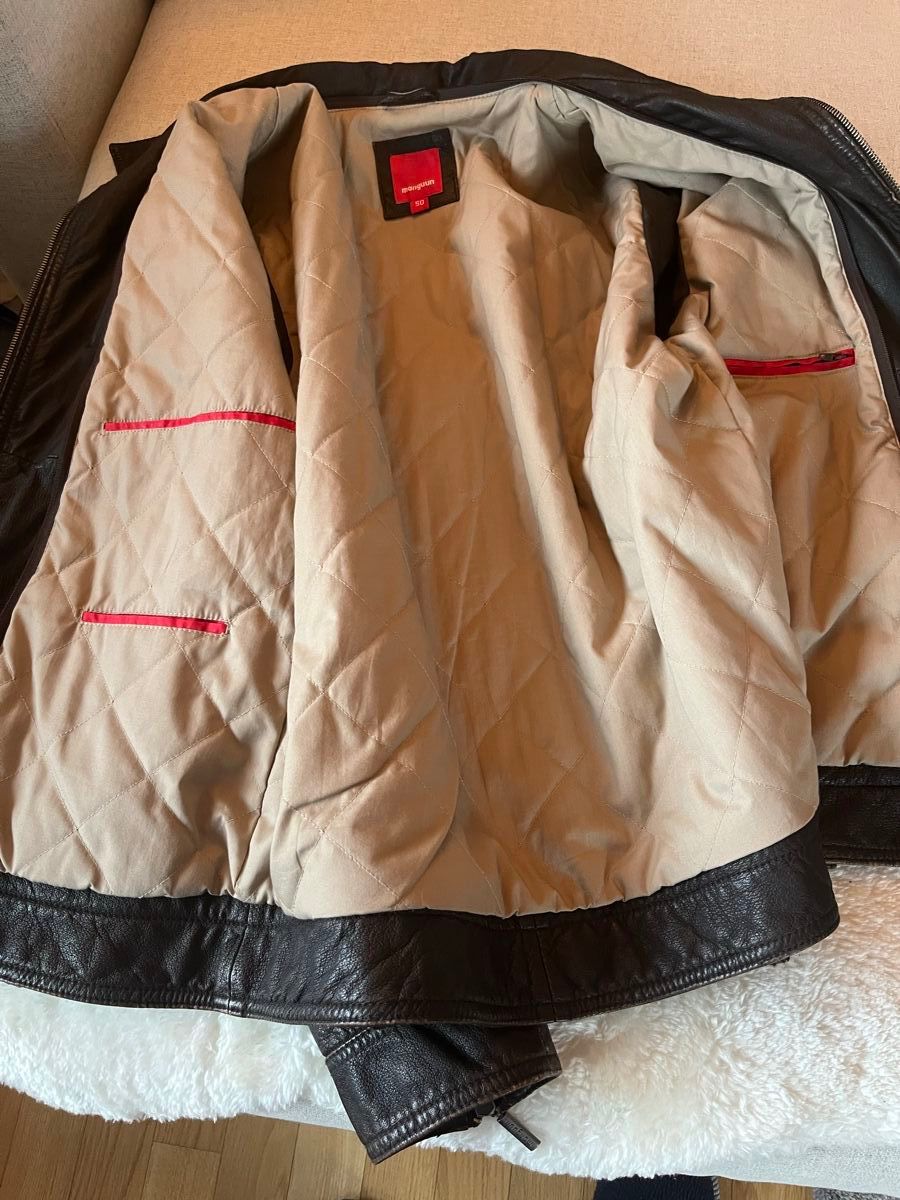 Jacken: Manguun Herren Lederjacke braun Gr. 50 – Neu (gemäss Beschreibung) aus Horgen von Saenker 2