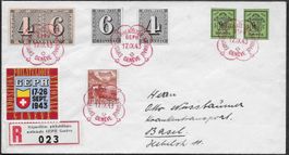 1943 FDC Genfer / ZH BLOCK Ausschnitte SBK 335.-+ TOP ab 1.-