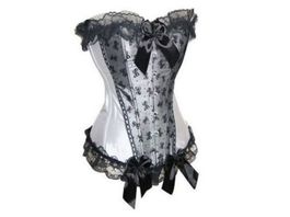 Corsage weiss mit Mäschchen NEU XL