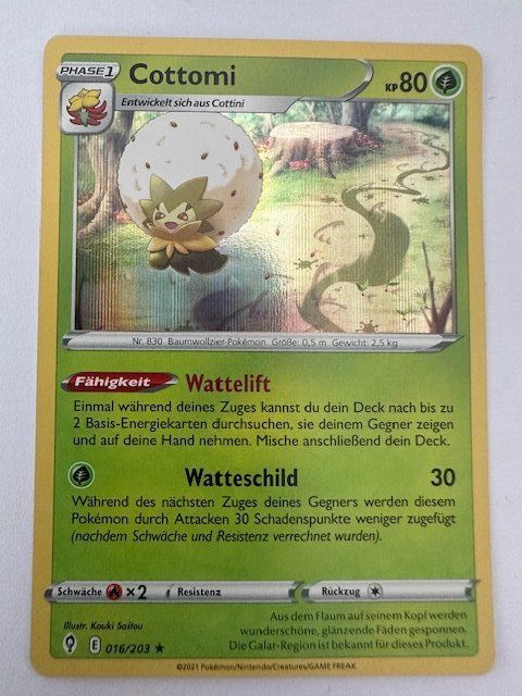 Pokémon Carte collezionabili: Cottomi - Holo - Pokemon – Nuovo (secondo la descrizione) da Nussbaumen AG venduto da Pika-Shop