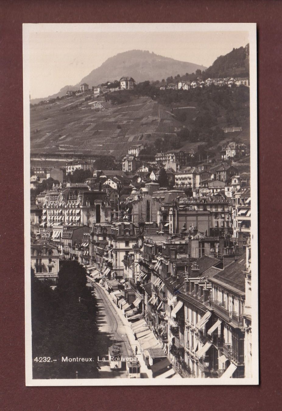 Cartoline postali: MONTREUX - La Rouvenaz – Usato da Pully venduto da nicecards