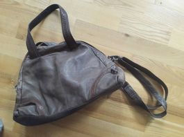 braune Ledertasche, fast nicht getragen