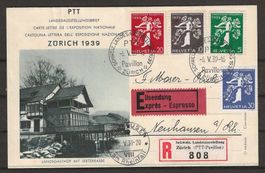 1939 : Serie Nr. 236z - 239 auf Ersttags Brief - KP 500.--
