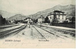 SEEWEN SZ Bahnhofquartier gel. um 1910!