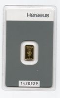 (30) 1 g Goldbarren Heraeus