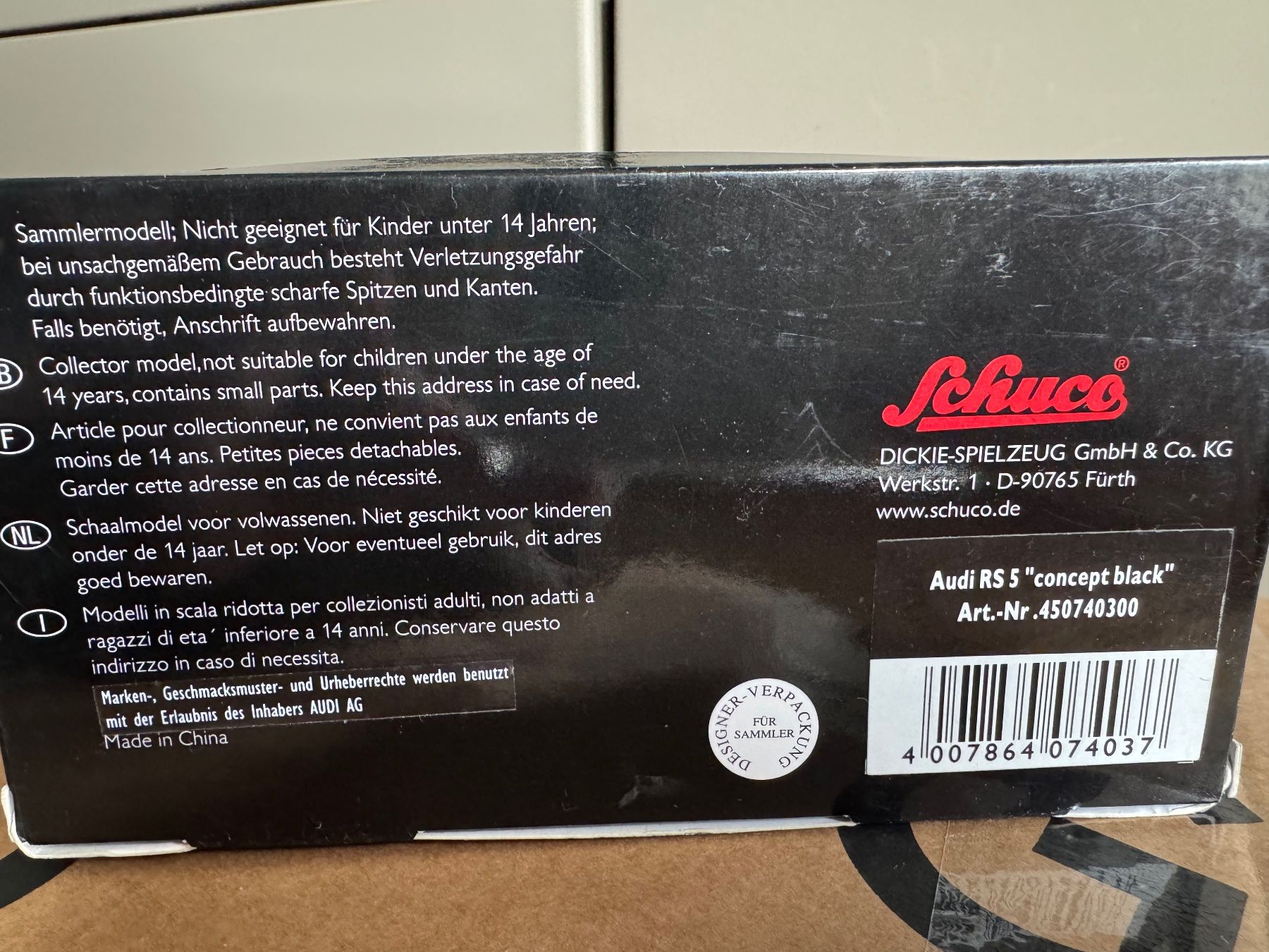 Schuco Modellini d'auto: Schuco Audi RS 5 Concept Black 1:43 – Usato da Benglen venduto da nukacco89 1