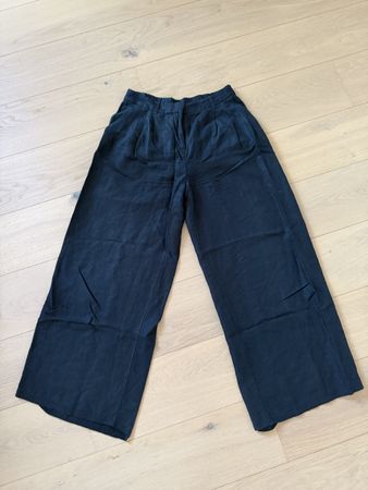 C&A Hose Schwarz Grösse 38 guter Zustand | Leinenmischung