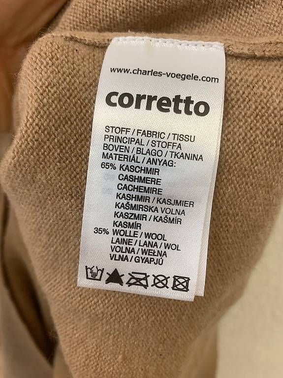 Maglioni & Felpe: Vintage Coretto Kaschmirpullover mit V Ausschnitt in Beige – Usato da Obernau venduto da Arche_Noah_Brocki 5