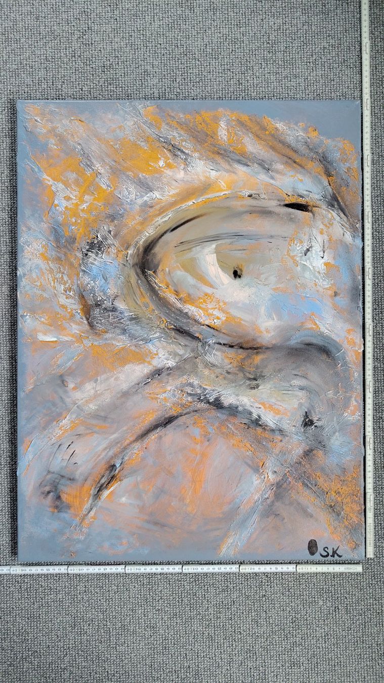 Tableaux: Abstraktes Acrylbild, handgemalt 60x80cm – D'occasion à Ballwil par bom_ar