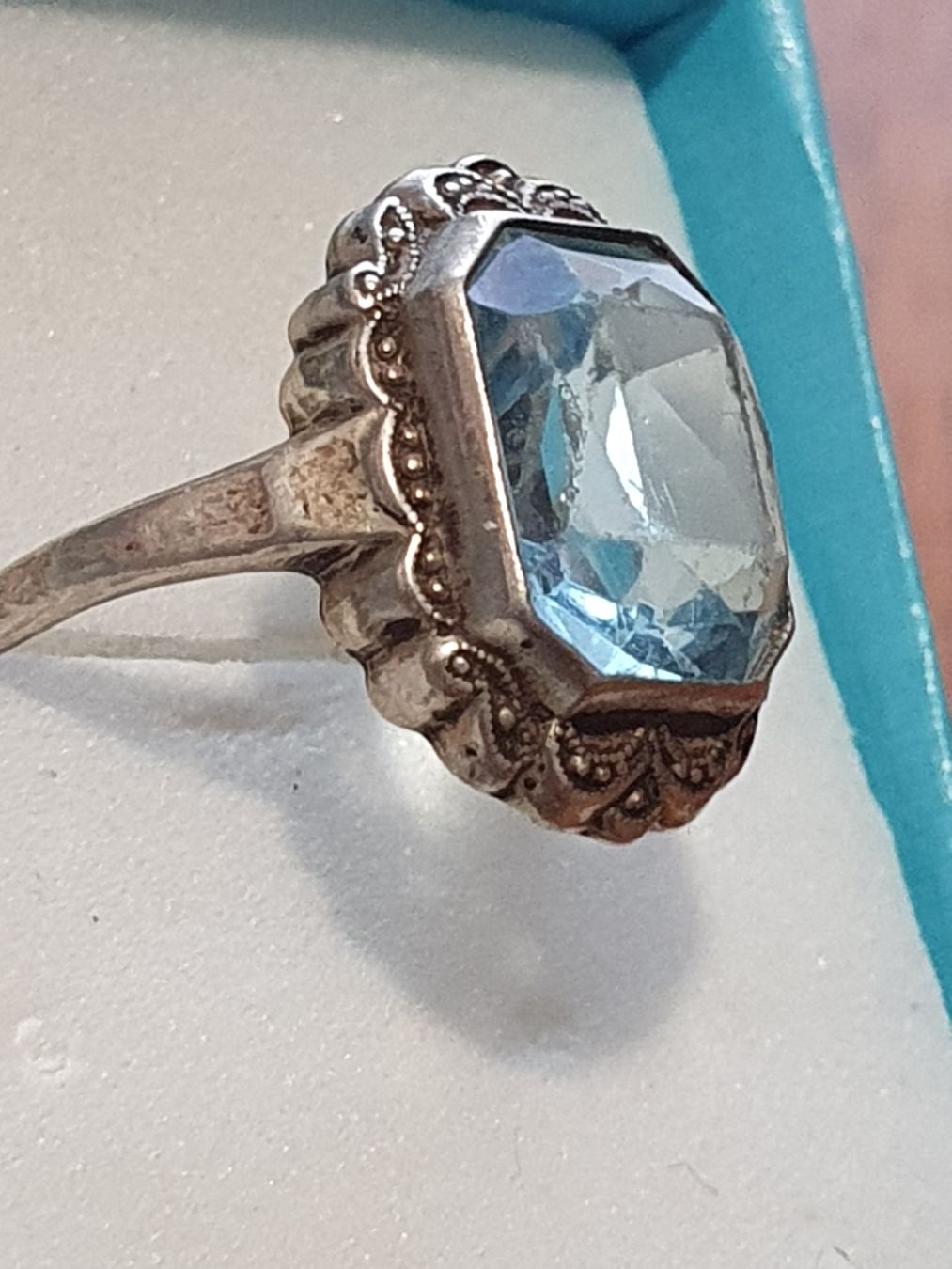 Anelli: Jugendstil Silber Gablonz-Ring – Usato da Wohlen AG venduto da palmsprings 1