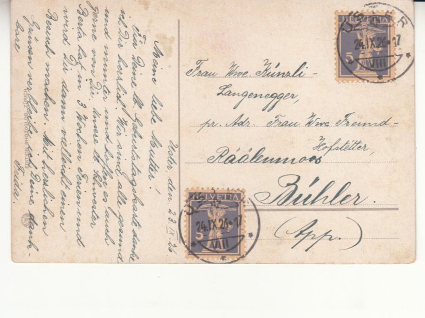 Cartoline postali: Montreux 1926 – Usato da Bürglen TG venduto da StampGraf 1