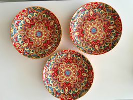3pcs New Ceramic deep teller, 20.5cm