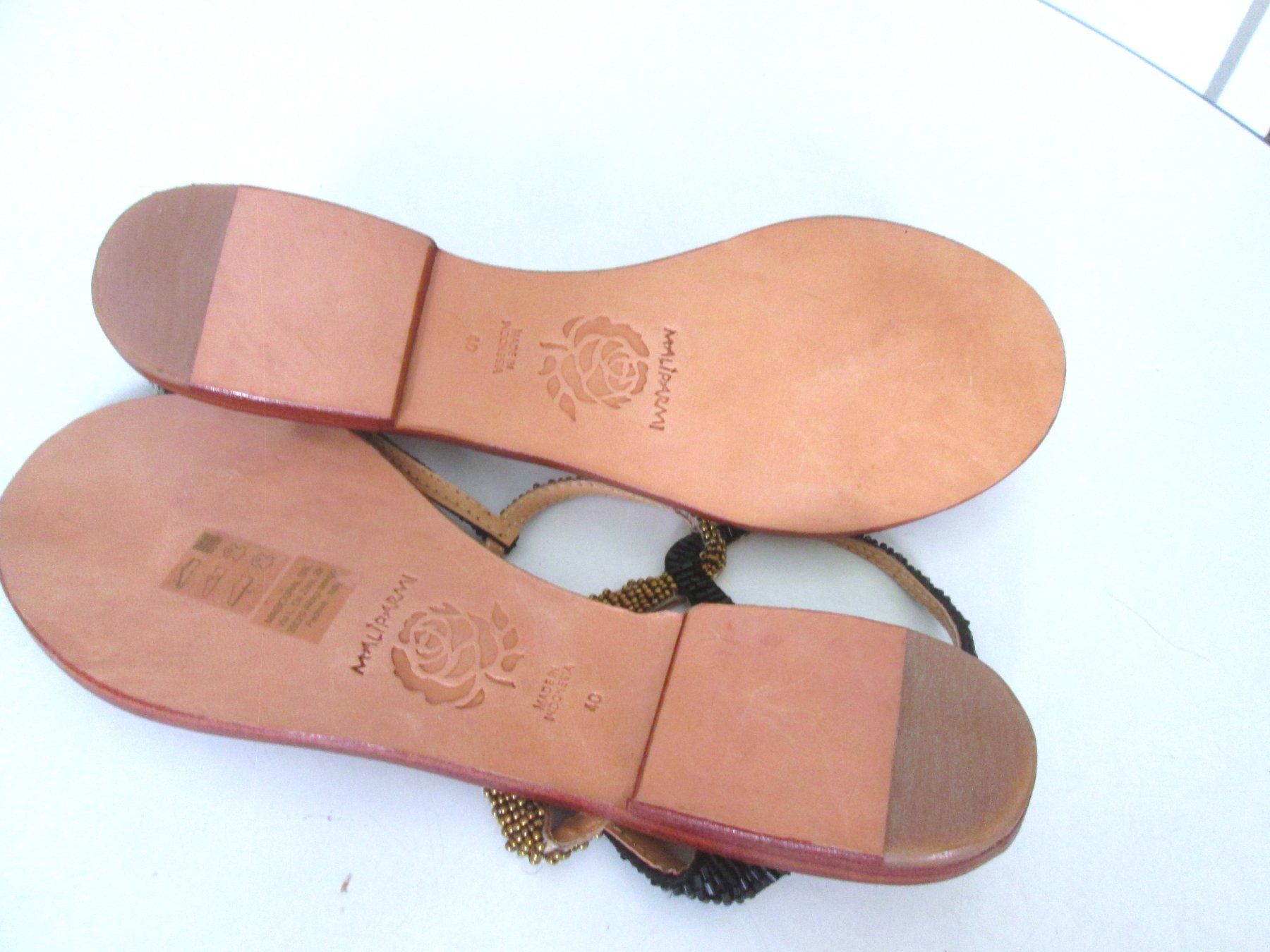 Maliparmi Scarpe da donna: Maliparmi, Flip-Flops, Leder, neu, Nr. 40 – Nuovo (secondo la descrizione) da Sementina venduto da babucia 2