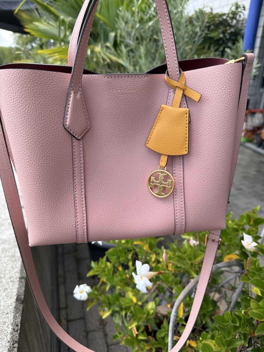 Tory Burch Borse da donna: Tory Burch Perry Small Satchel Pink Moon – Usato da Zürich venduto da bridget66 8