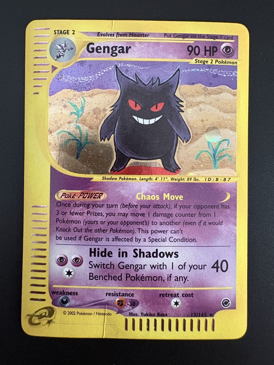 Pokémon Carte collezionabili: Pokemon EN Gengar Regular Holo Expedition 13/165  – Usato da Origlio venduto da and_pl5m