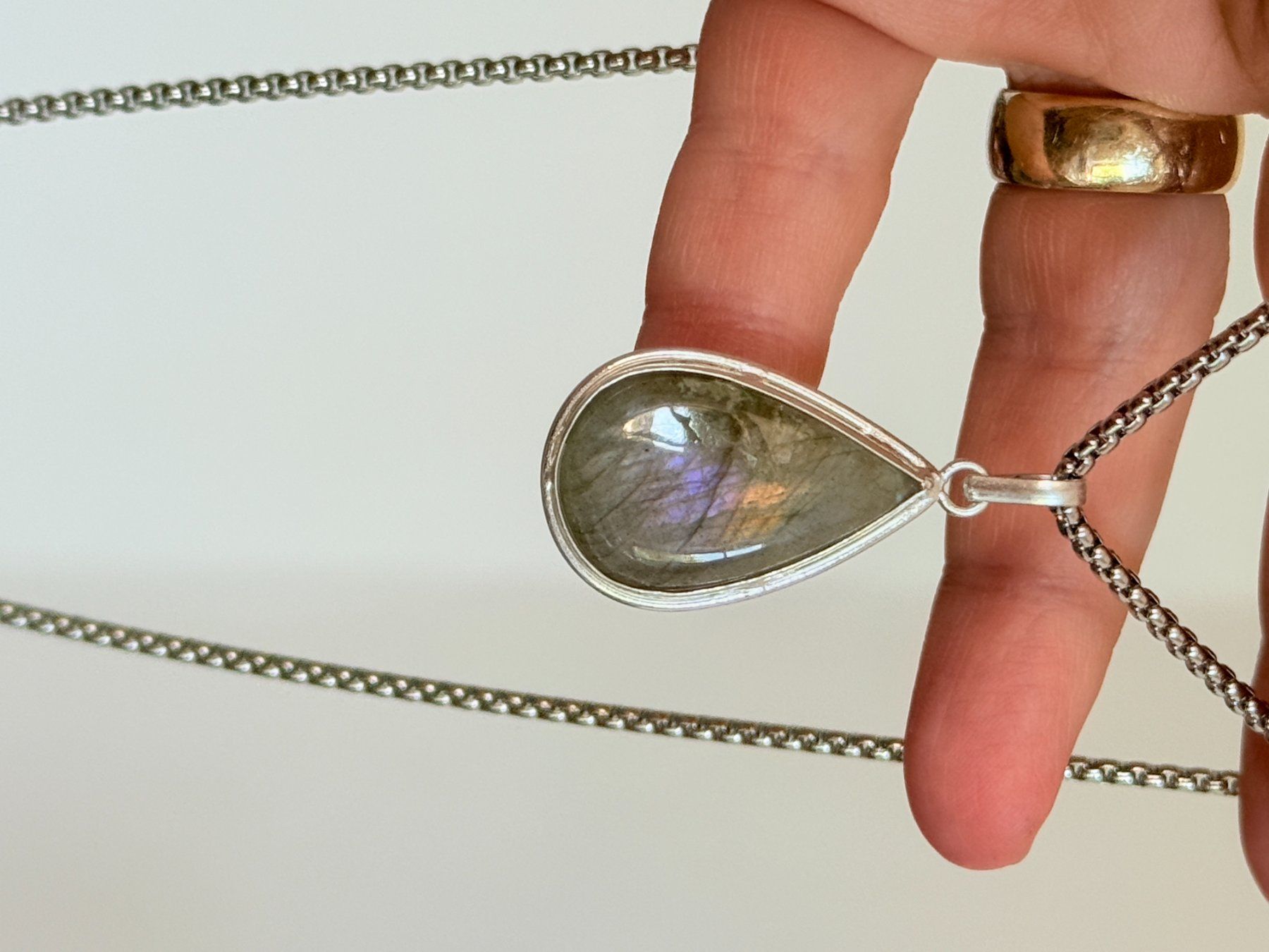 Catenine: Collier labradorite, élégant et tendance ✨ – Nuovo e nell'imballaggio originale da Genève venduto da AWWA 9