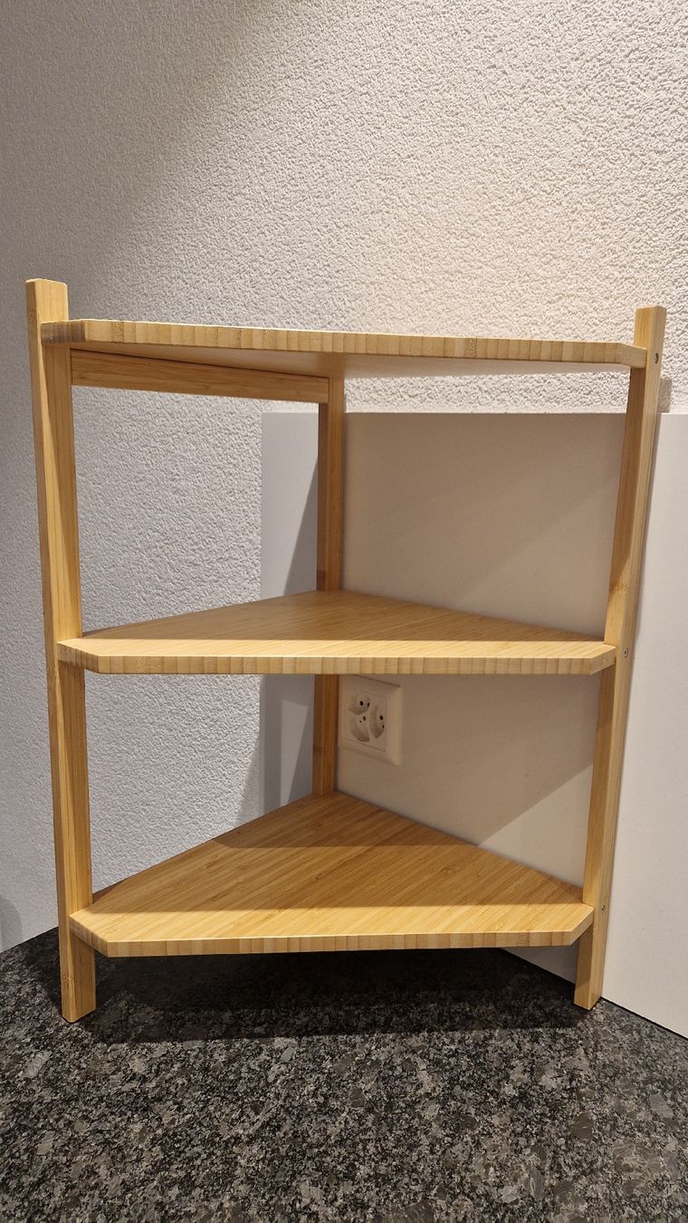 Articoli in legno: IKEA RÅGRUND Eckregal aus Bambus – Nuovo (secondo la descrizione) da Balterswil venduto da SiMar_19