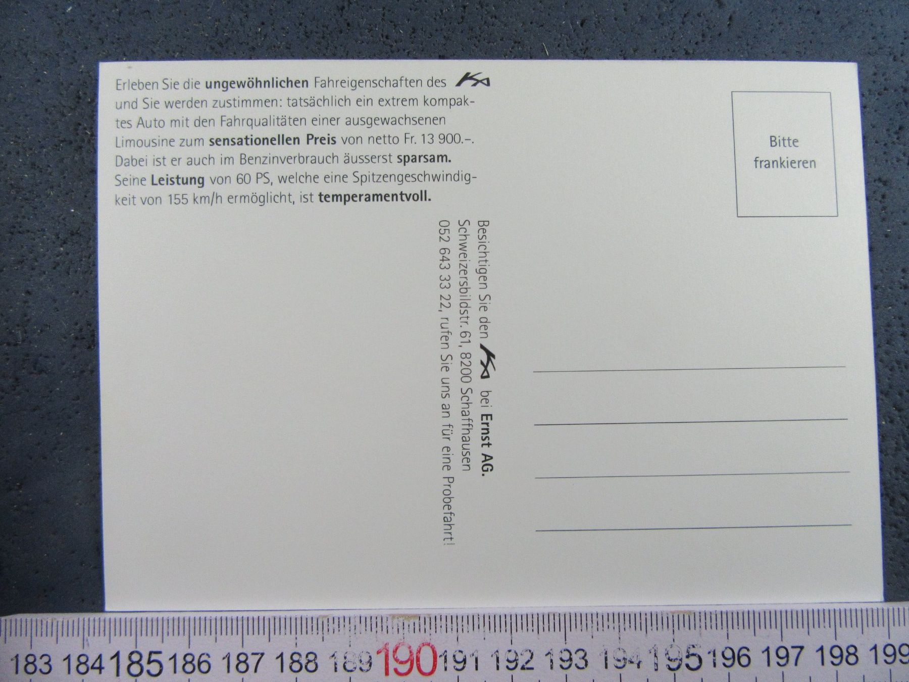 Cartoline postali: AUTO AK FORD KA – Usato da Ettingen venduto da Hausi4711 1