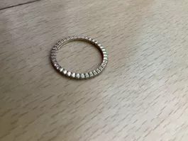 Damenring Goldstruktur schmaler Ring guter Zustand