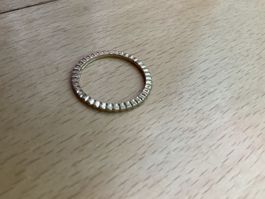 Damenring Goldstruktur schmaler Ring neuer Zustand