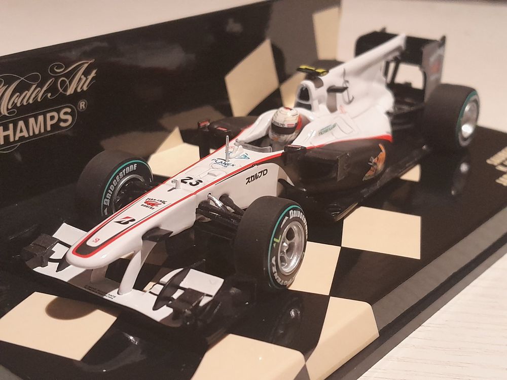 Miniature Sauber C29 F1 2010 N°23 K. Kobayashi – Minichamps 1/43, Boîte D'origine