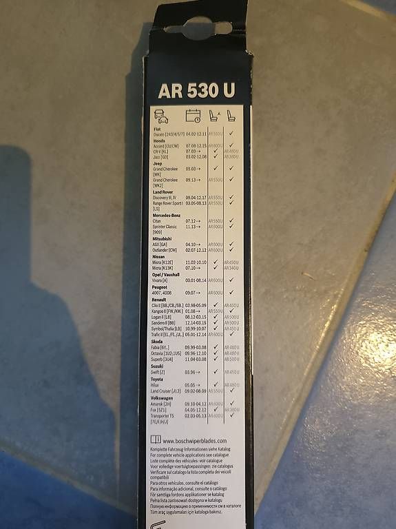 Tutti pezzi di ricambio auto: Bosch Aerotwin Scheibenwischer AR 530 U – Nuovo e nell'imballaggio originale da Hölstein venduto da dmi_my97 1