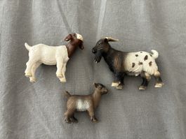 Schleich 3 Ziegen