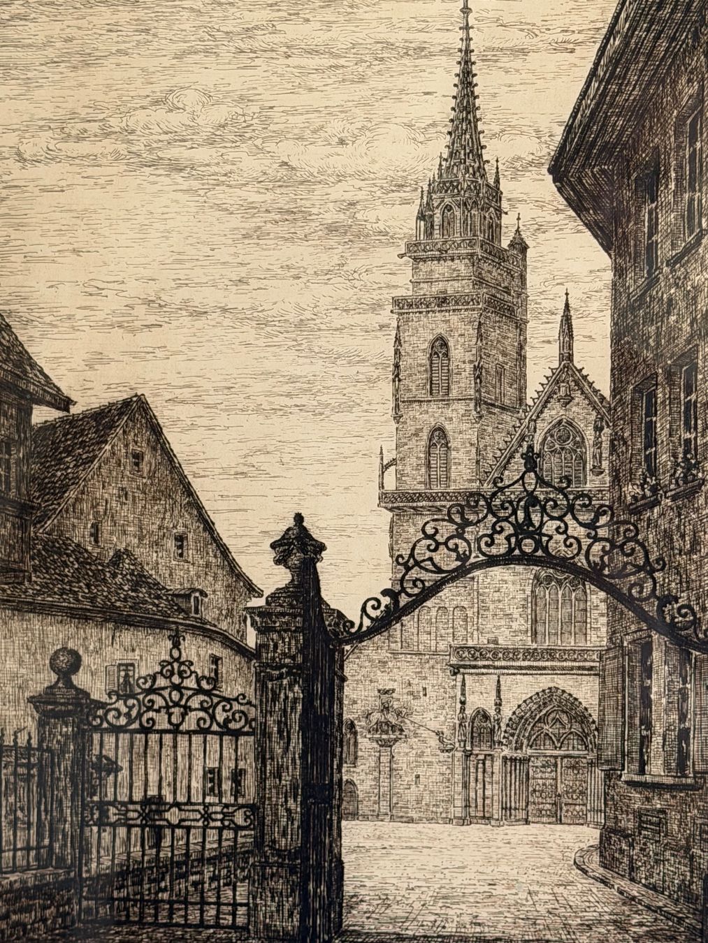 Dipinti: Hans Gschwind wunderschön originale Radierung – Usato da Basel venduto da PAUL_ART 5