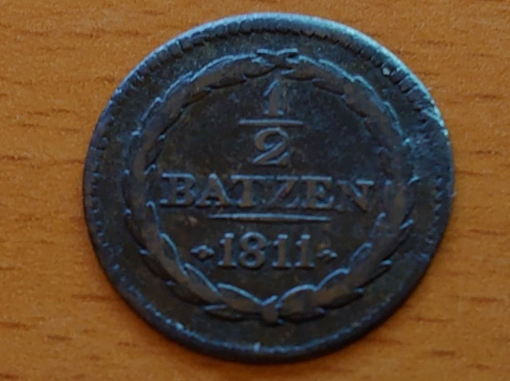 Tutti le monete: Nidwalden: 1/2 Batzen 1811 – Usato da Pfungen venduto da Aguti77 1