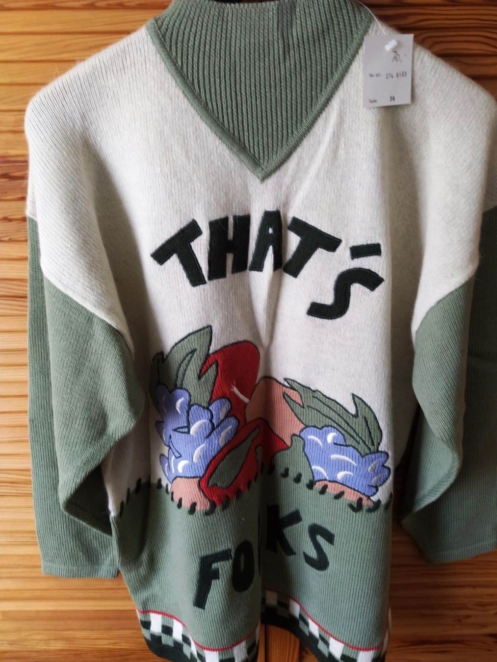 Maglioni & Felpe: Pullover, mit Aufschrift That’s Folks - Grösse 36 - – Nuovo (secondo la descrizione) da Zürich venduto da -italo- 1
