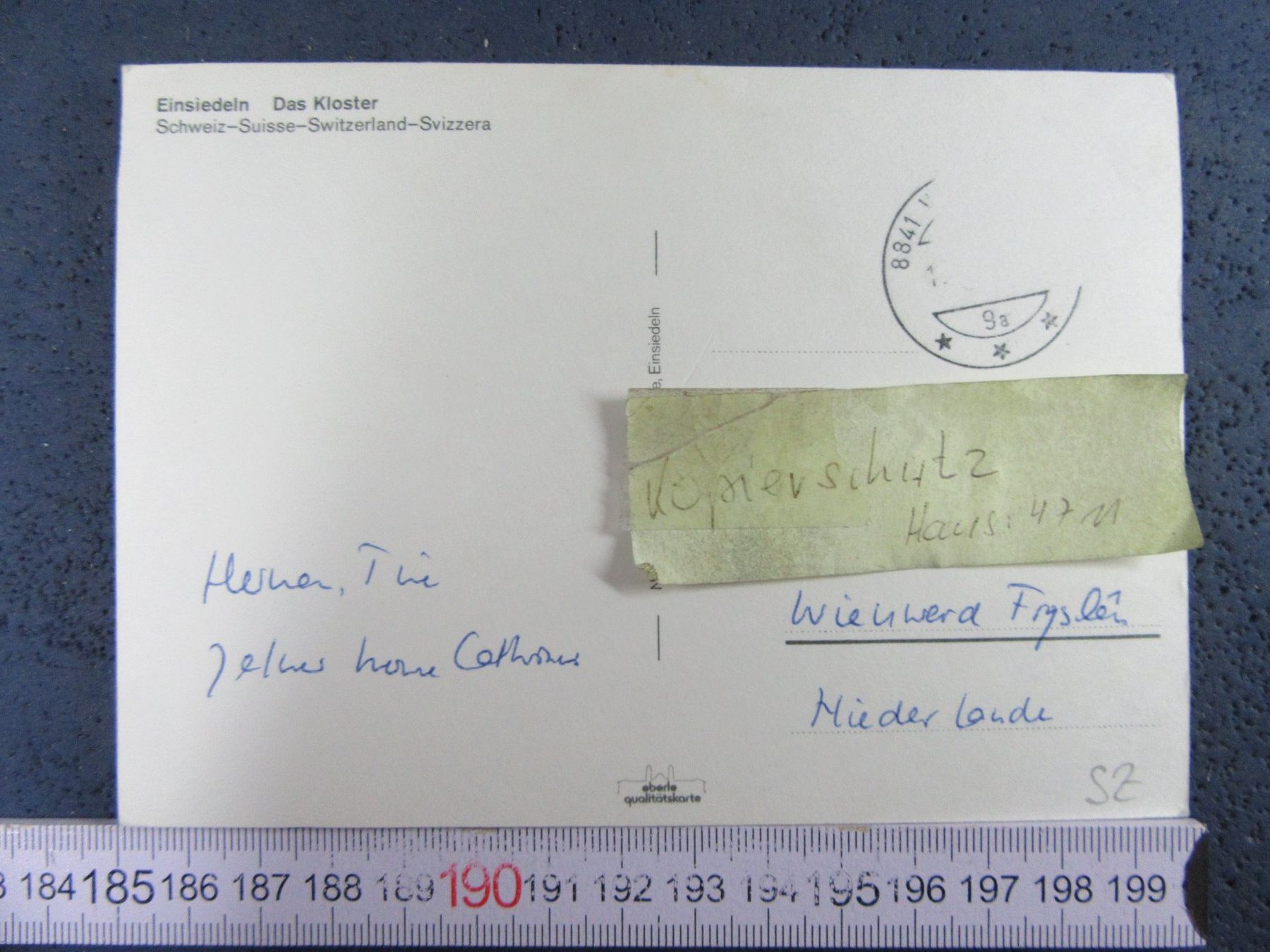 Ansichtskarten: EINSIEDELN KLOSTER LUFTBILD SZ AK BUG – Gebraucht aus Ettingen von Hausi4711 1