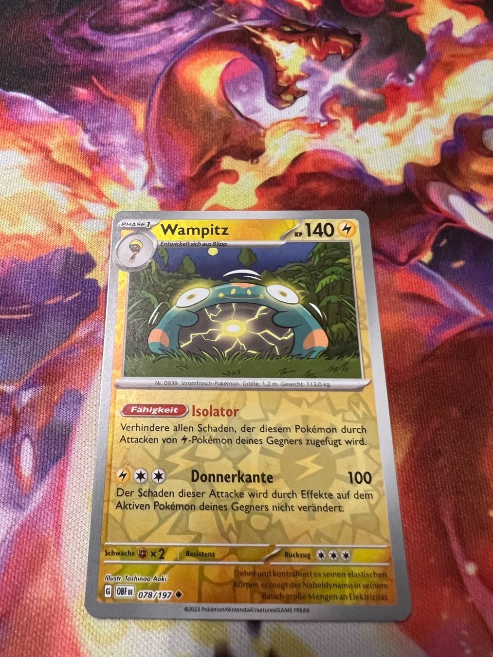 Pokémon Carte collezionabili: Wampitz (OBF 078) / Reverse Holo / Obsidianflammen – Nuovo (secondo la descrizione) da Bülach venduto da CherryBlu