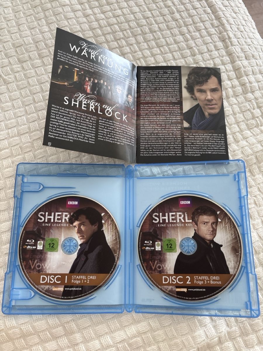 Tutti i DVDs: Sherlock staffel 3 bluray – Usato da Oberentfelden venduto da Rabaelikus 2